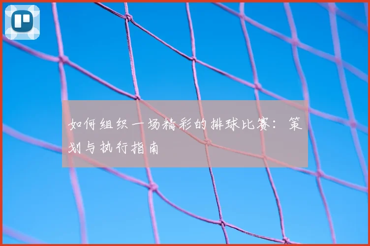 如何组织一场精彩的排球比赛：策划与执行指南